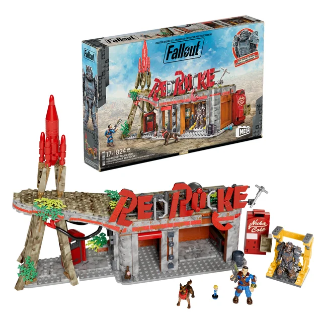 MEGA Fallout Red Rocket Truck Stop Building Set