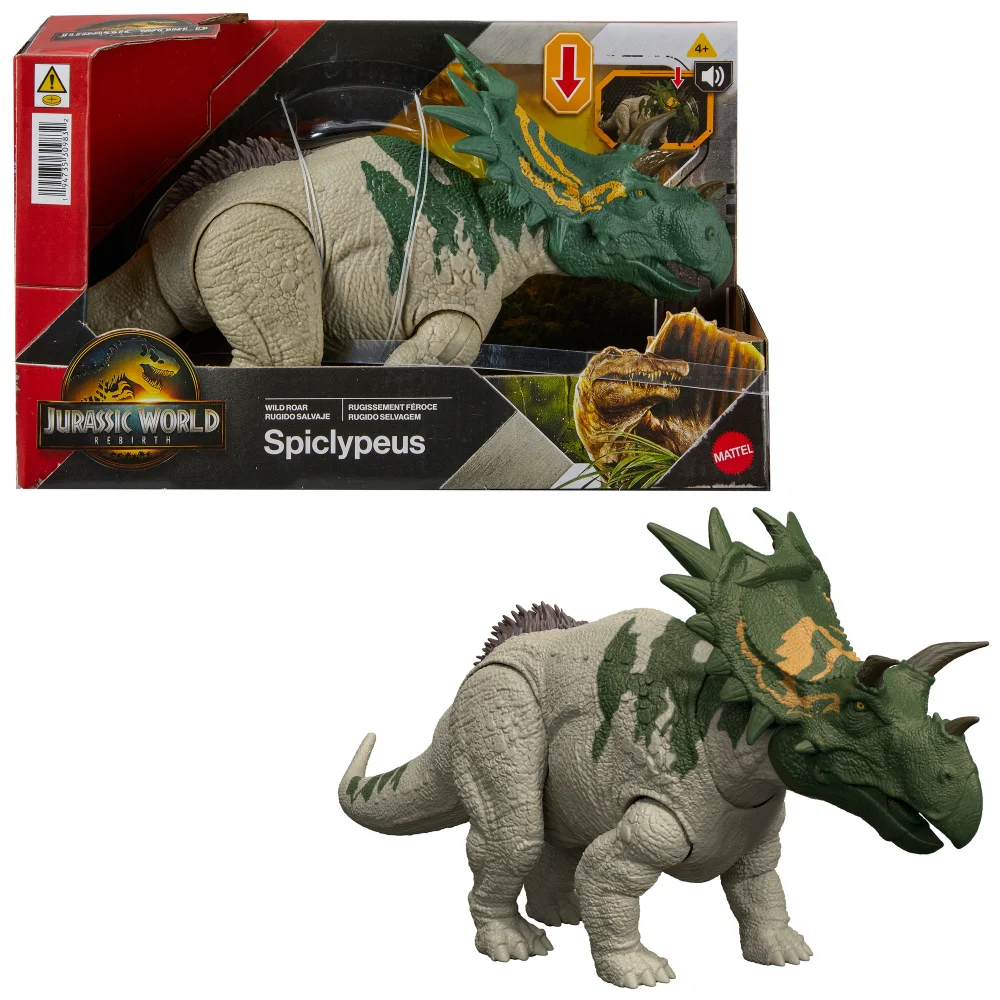 Jurassic World Saga Wild Roar: Spiclypeus Dinosaur Figure Image 1