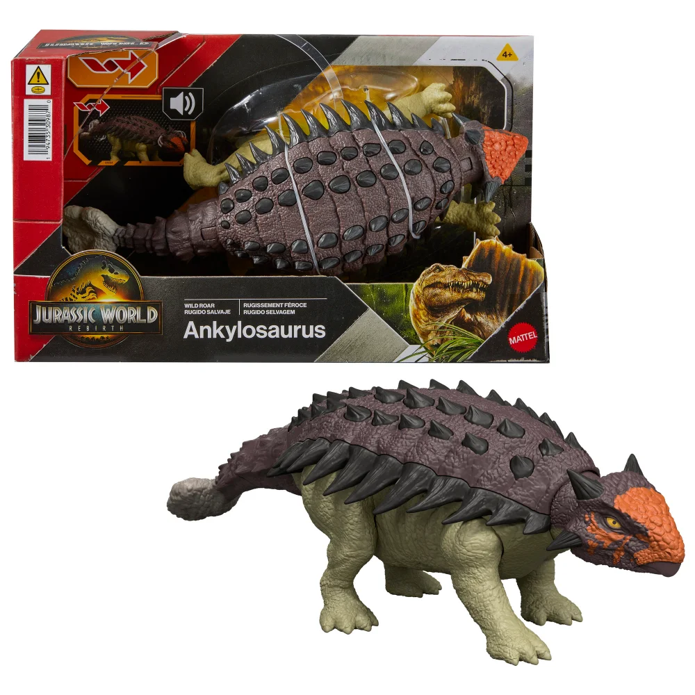 Jurassic World Saga Wild Roar: Ankylosaurus Dinosaur Figure Image 1