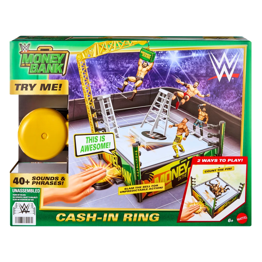 WWE 6" Money in the Bank Kickout Ring Playset Image 1