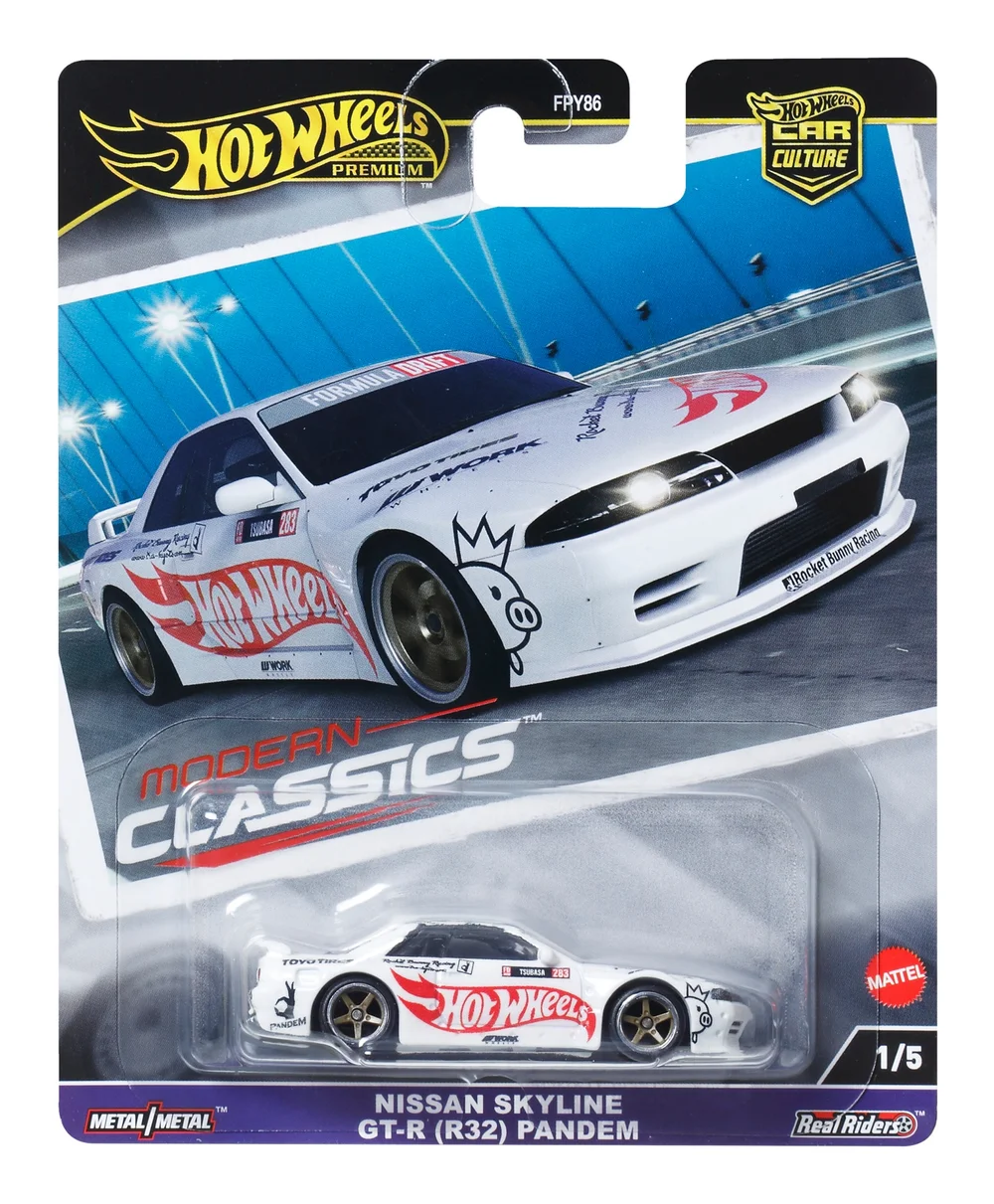 Hot Wheels Premium Car Modern Classics Nissan Skyline GT-R (R32) Pandem Image 1