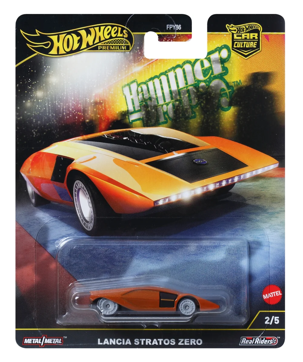Hot Wheels Premium Car Hammer Drop Lancia Stratos Zero Image 1