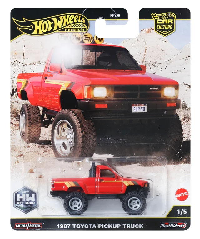 Hot Wheels Premium Car Off Road 1987 Toyota Pickup Truck