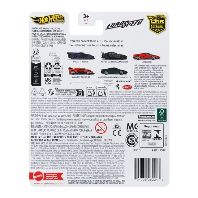 Hot Wheels Premium Car Eurospeed Bugatti Bolide