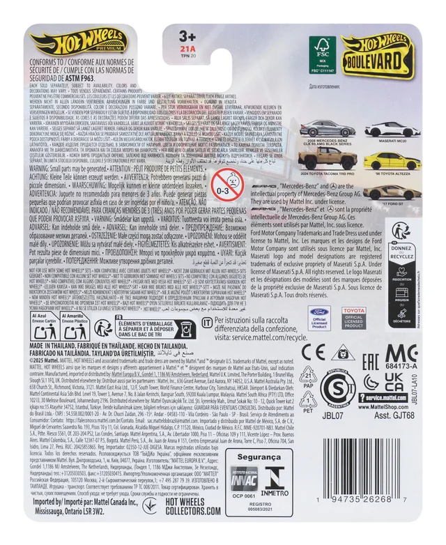 Hot Wheels Premium Boulevard Mix 3 Mercedes-Benz CLK 63 AMG Black Series