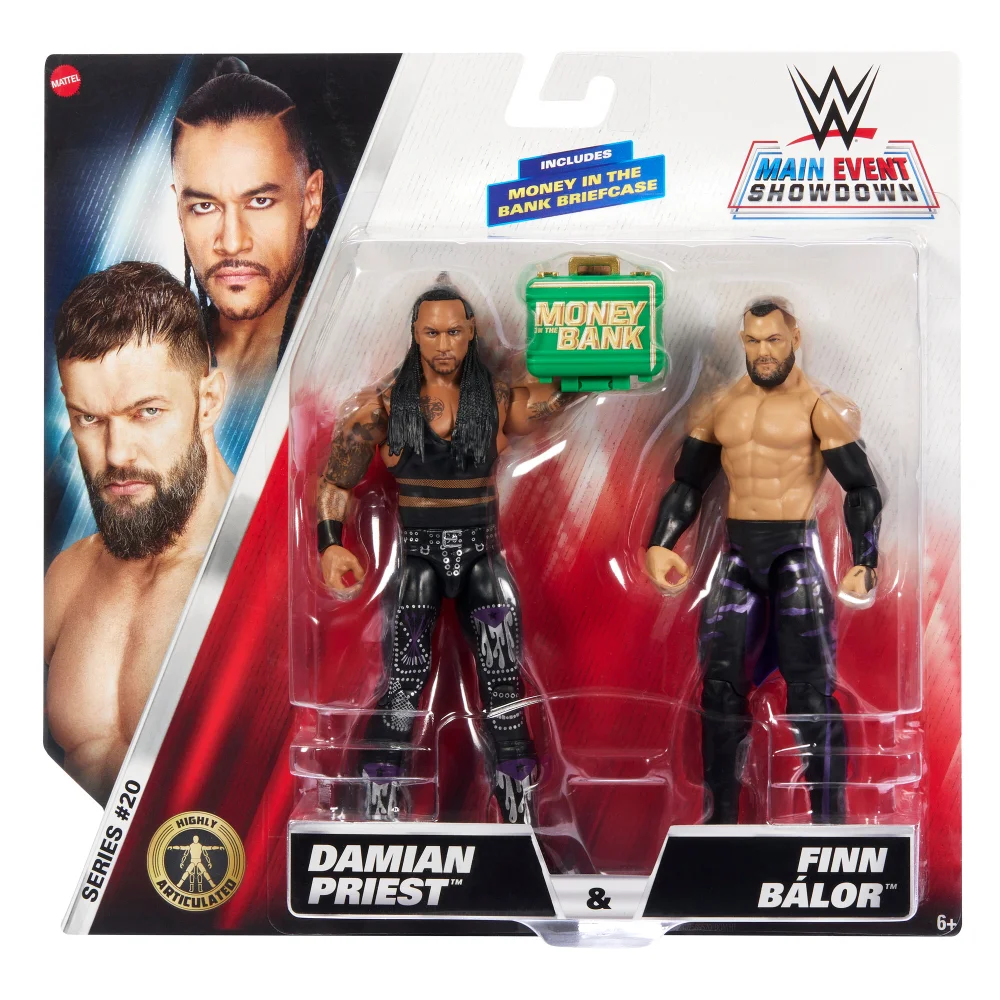 WWE Main Event Showdown 2-Pack Series 20 Damian Preist & Finn Balor Action Figures (6") Image 1