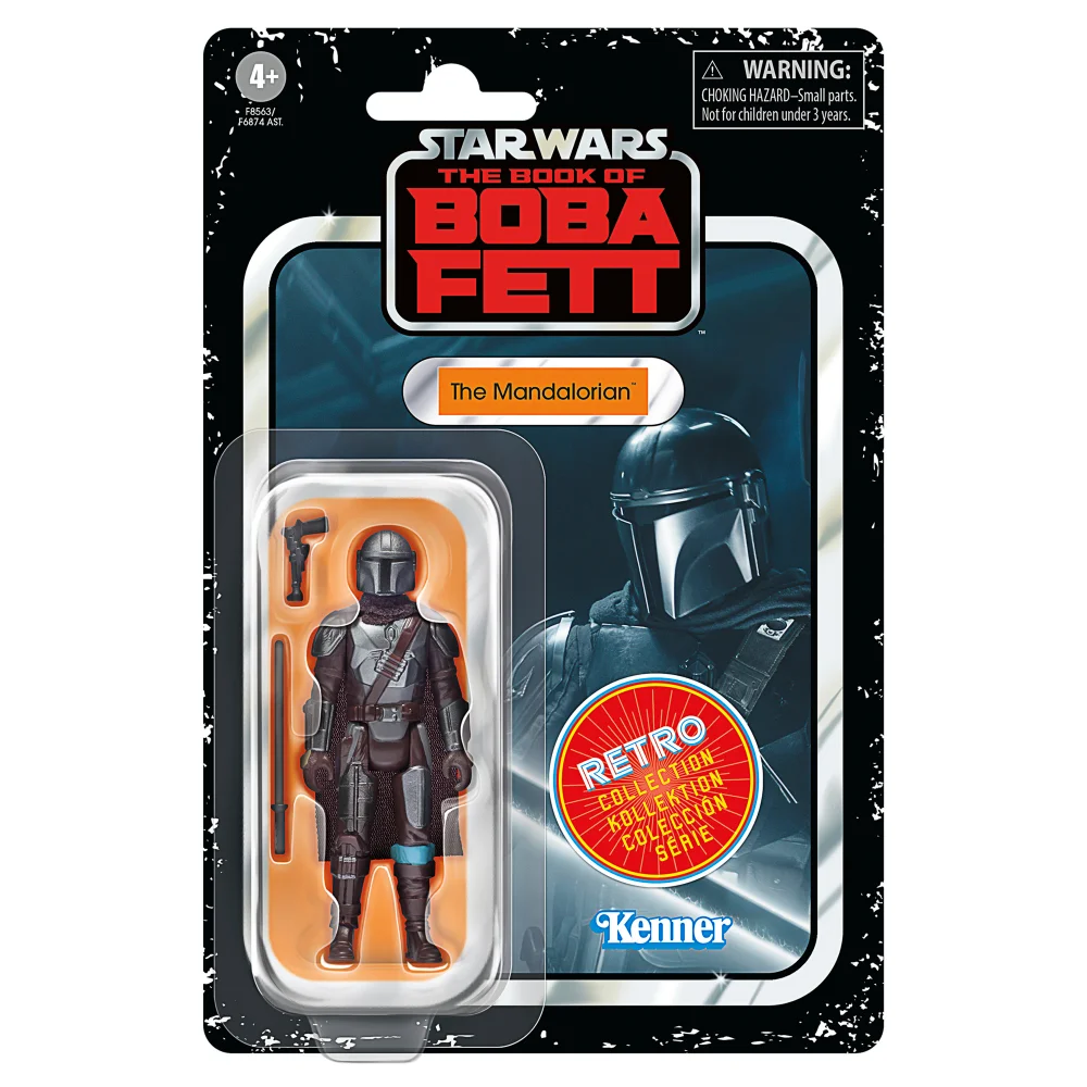 Star Wars the Book of Boba Fett Retro Collection The Mandalorian Action Figure Image 1