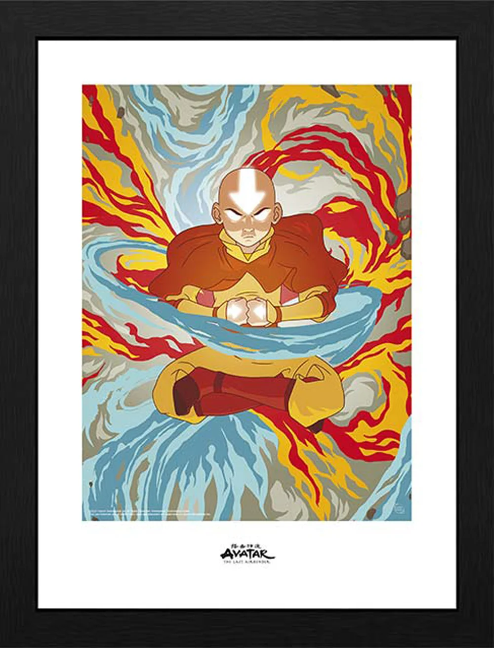 Avatar Aang Avatar State 30 x 40cm Framed Collector Print Image 1