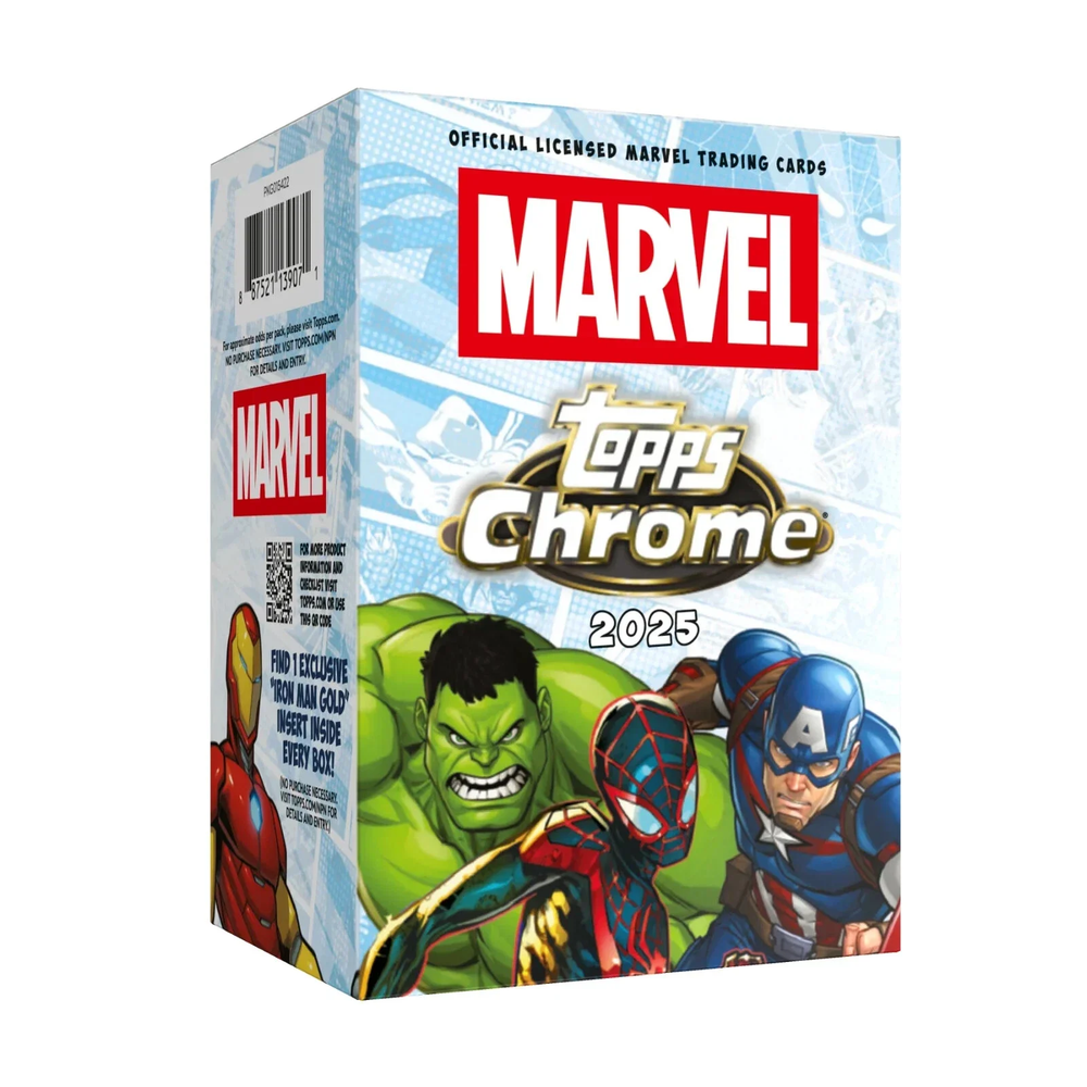 2025 Topps Chrome Marvel Value Box CDU (7 Packs) | Zavvi UK 2025 Topps Chrome Marvel Value Box CDU (7 Packs) | Zavvi UK