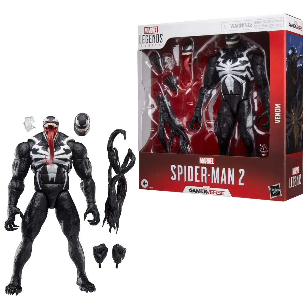 Hasbro Marvel Legends Series Gamerverse Venom, Spider-Man 2 Video Game 6" Scale Action Figure Image 1