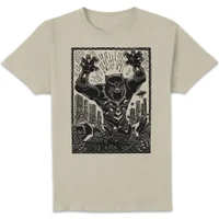 Marvel Black Panther Line Art Unisex T-Shirt - Cream - undefined undefined