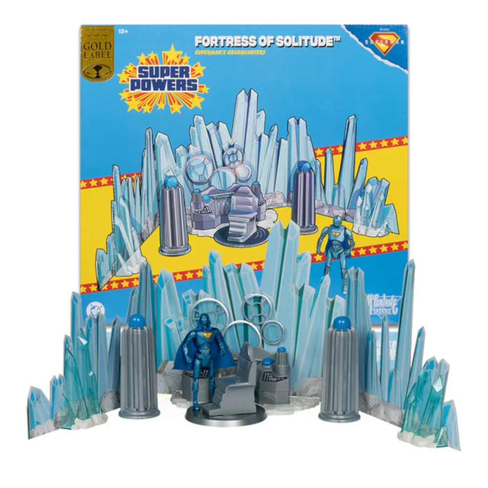 DC Direct Superman Movie Fortress of Solitude with Superman Robot Super Powers Playset (Gold Label) Image 1