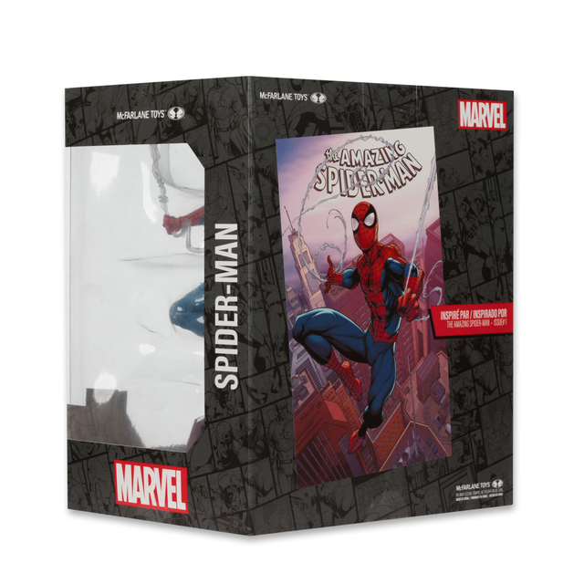 McFarlane Toys Marvel Spider-Man 1:10th Scale Collectible with Scene (The Amazing Spider-Man #1)