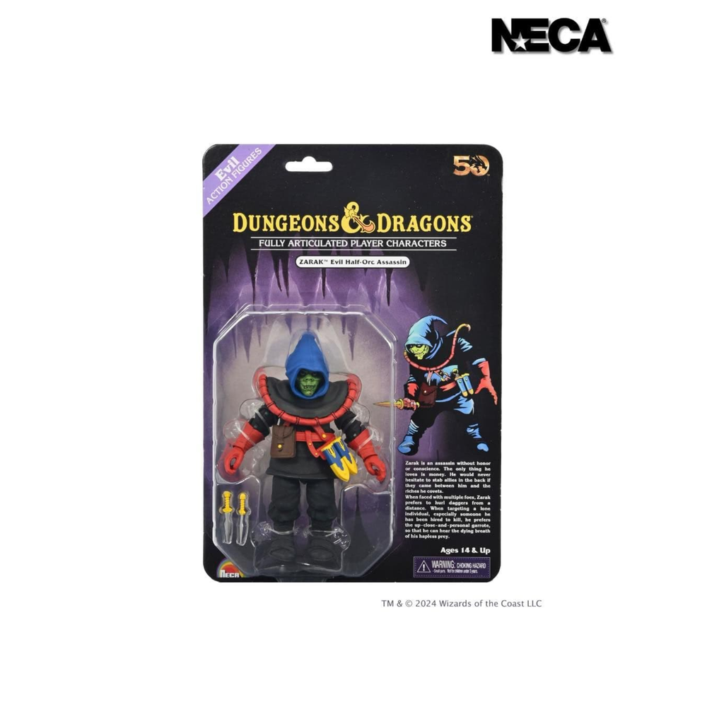 NECA NECA D&D 50th Anniversary - Zarak 7in Scale Figure Image 1