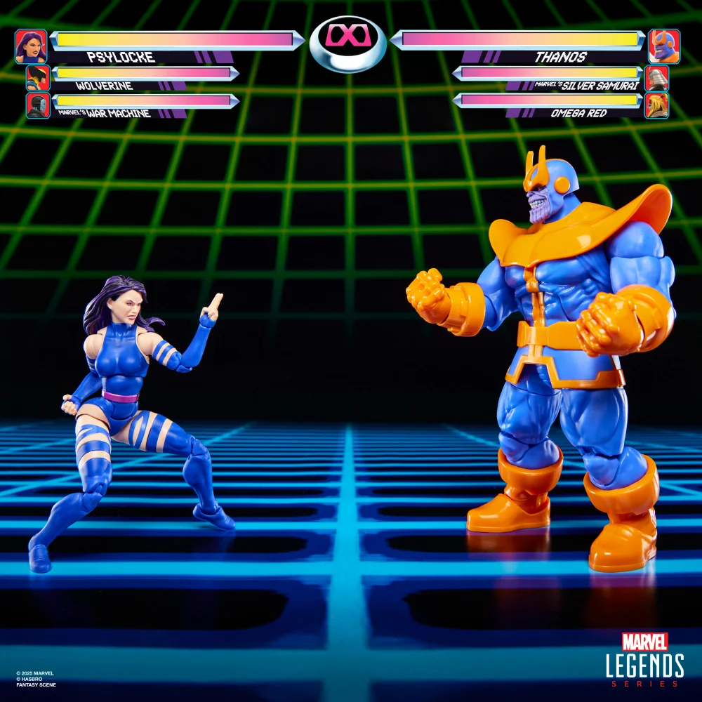 Hasbro Marvel Legends Series Gamerverse Psylocke vs. Thanos 6-Inch Action Figure Collectibles Image 1