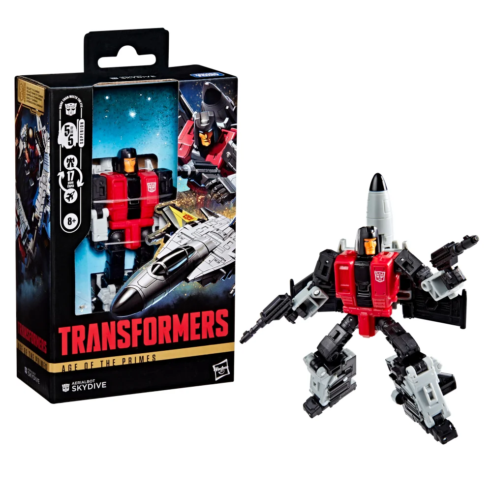 Hasbro Transformers Toys Age of the Primes Aerialbot Skydive 5.5" Action Figure, 8+ Image 1