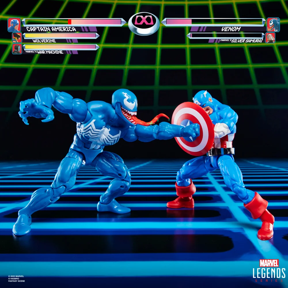 Hasbro Marvel Legends Series Gamerverse Captain America vs Venom 6-Inch Action Figures Image 1