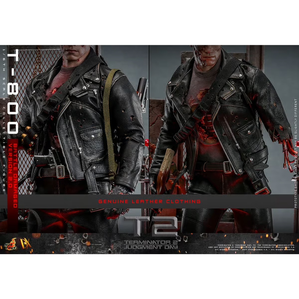 Hot Toys Terminator 1/6 T-800 Terminator Battle Damaged Version Hot Toys Terminator 1/6 T-800 Terminator Battle Damaged Version