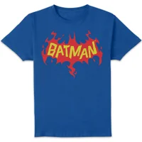 DC Comics Batman Flame Unisex T-Shirt - Blue - undefined undefined