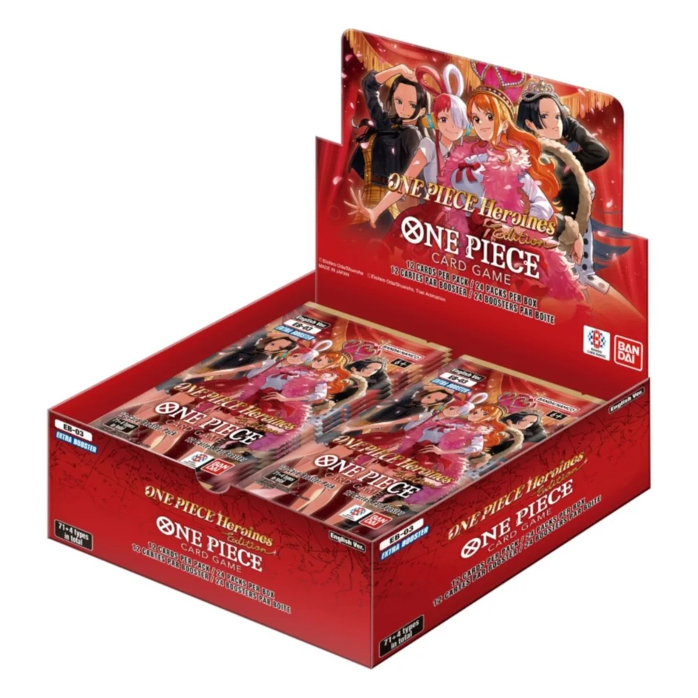 One Piece Card Game: Heroines Edition Booster Pack Box (EB-03)(24 Packs) | Zavvi UK One Piece Card Game: Heroines Edition Booster Pack Box (EB-03)(24 Packs) | Zavvi UK
