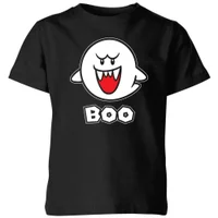 Nintendo Super Mario Boo Kids' T-Shirt - Black - undefined undefined
