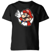 Nintendo Super Mario It's A Me Mario Kids' T-Shirt - Black - undefined undefined