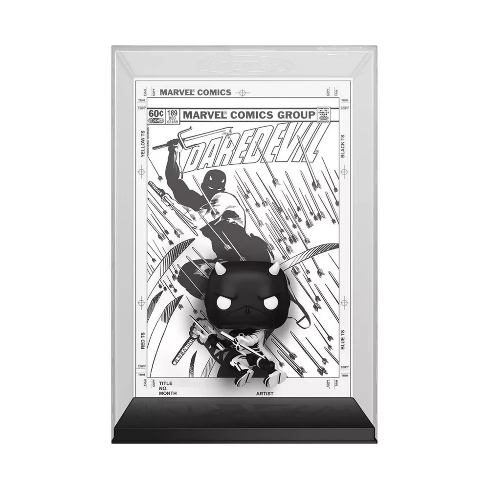 Pop! Comic Cover: Marvel DareDevil DD (Black & White) Funko Pop! Vinyl Image 1