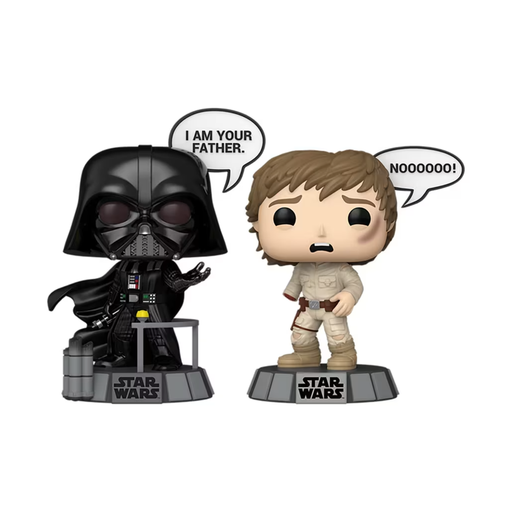 Star Wars Darth Vader & Luke Skywalker Sayings Funko Pop! Vinyl 2-pack Image 1
