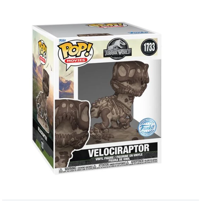 Jurassic Park Velociraptor Fossil Funko Pop! Vinyl Super