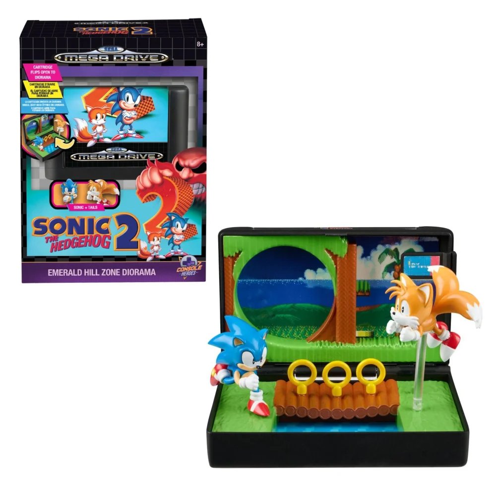 Console Heroes Sega Mega Drive Sonic The Hedgehog 2 Emerald Zone Diorama Image 1
