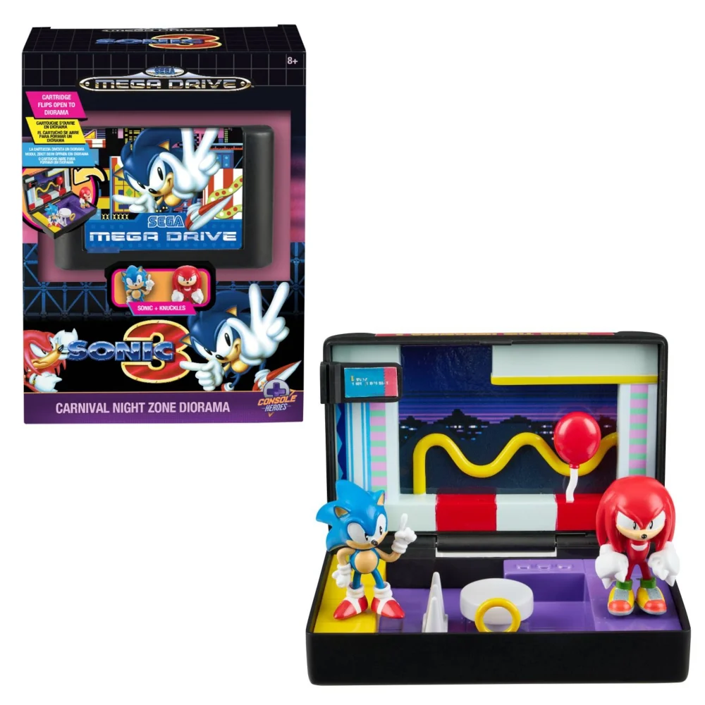 Console Heroes Sega Mega Drive Sonic 3 Carnival Night Zone Diorama Image 1