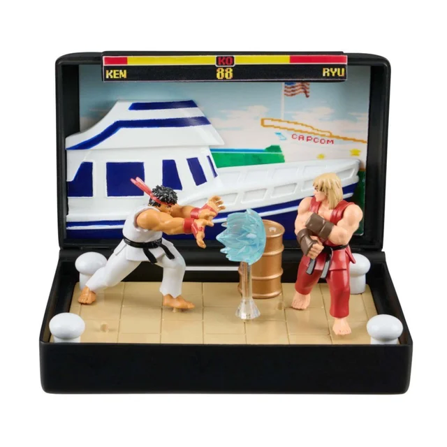 Console Heroes Sega Mega Drive Street Fighter II Ken Stage Diorama