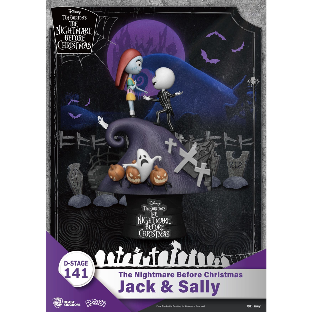Nightmare before Christmas D-Stage PVC Diorama Jack & Sally 15 cm Image 1