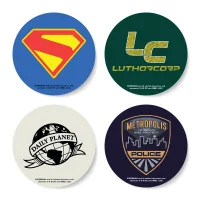 DC Comics Superman Logo Round Coaster Set