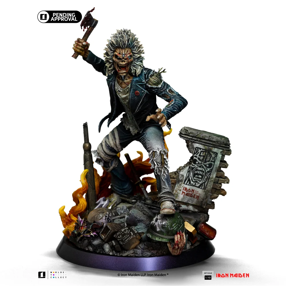 Iron Studios Iron Maiden Eddie 50th Year Anniversary Art Scale 1/10 Statue Image 1
