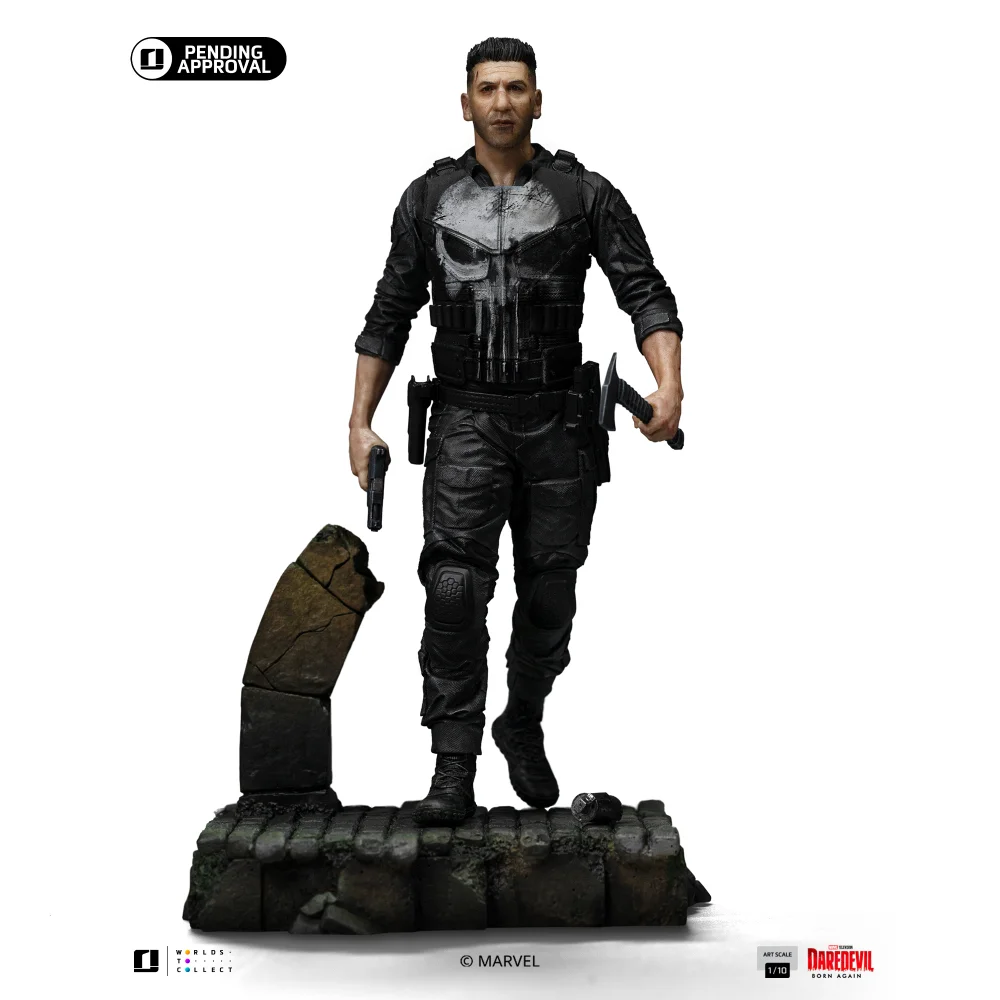Iron Studios Daredevil: Born Again Punisher Art Scale 1/10 Statue Image 1