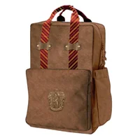 Harry Potter Gryffindor Faux Leather Casual Fashion Backpack - undefined undefined