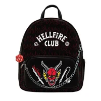 Stranger Things Faux Leather Casual Travel Backpack - undefined undefined