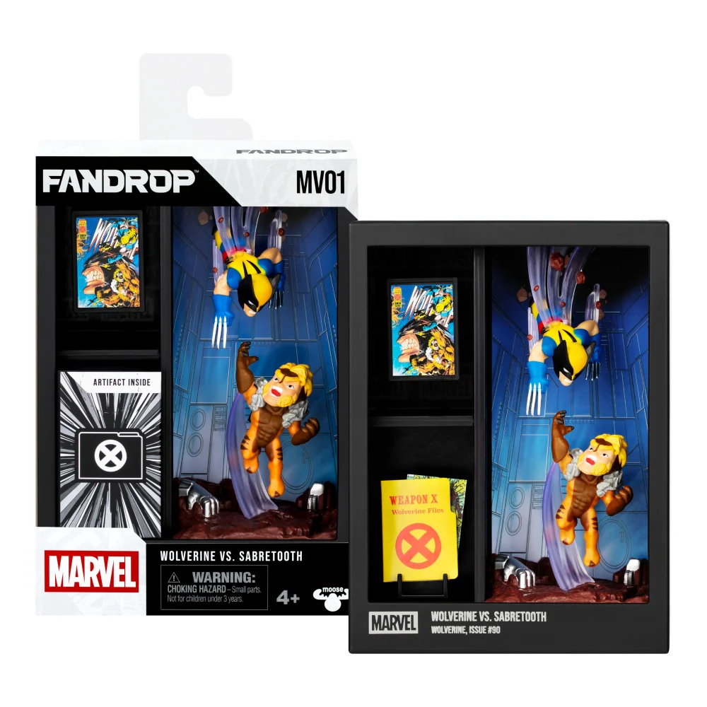 Fandrop Marvel Wave 1 Figure 2 Pack Wolverine Vs Sabretooth Image 1