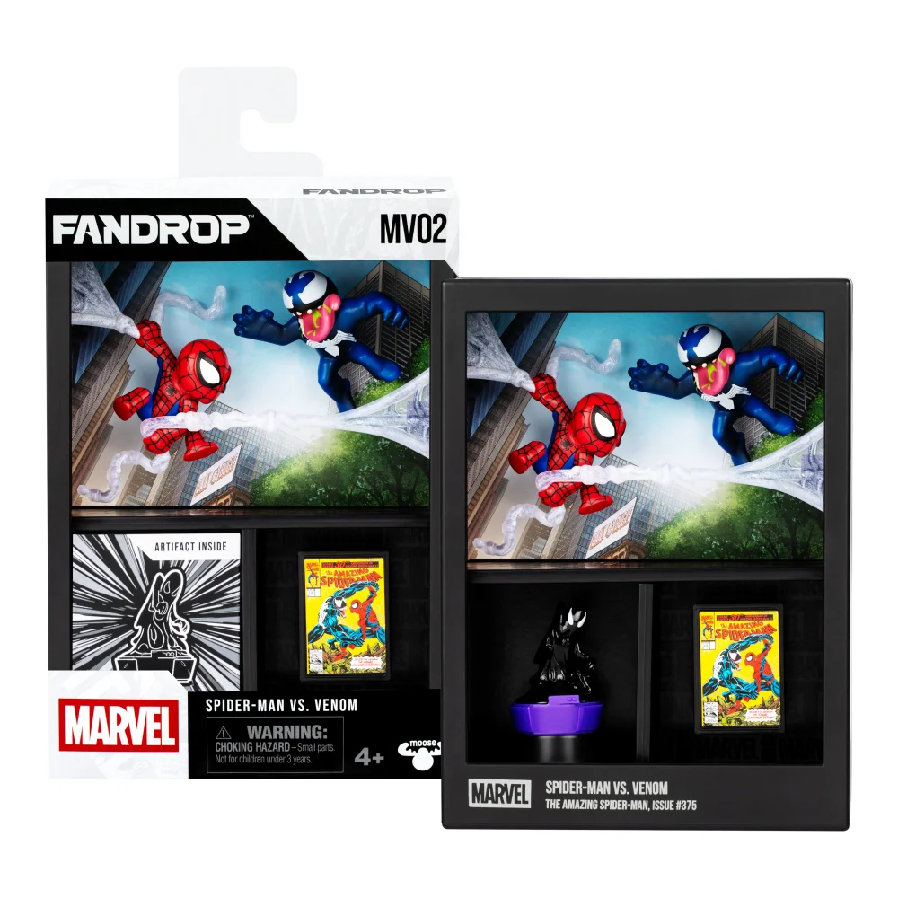 Fandrop Marvel Wave 1 Figure 2 Pack Spider-Man Vs Venom Image 1