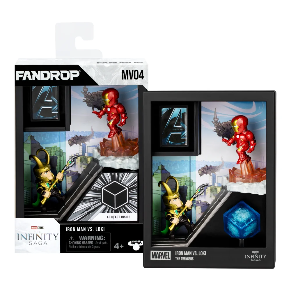 Fandrop Marvel Wave 1 Figure 2 Pack Iron Man Vs Loki Image 1