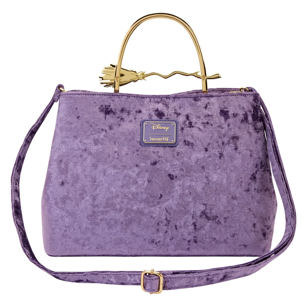 Loungefly Disney Hocus Pocus Velvet Broom Handle Handbag Image 1