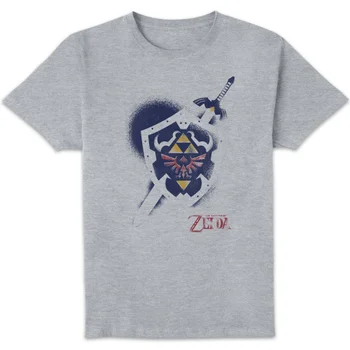 The Legend of Zelda Shield Unisex T-Shirt - Grey