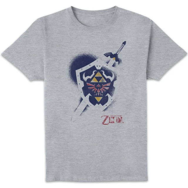 The Legend of Zelda Shield Unisex T-Shirt - Grey