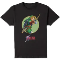 The Legend of Zelda Ocarina Circle Unisex T-Shirt - Black - undefined undefined