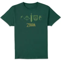 The Legend of Zelda Zelda Icons Unisex T-Shirt - Green - undefined undefined