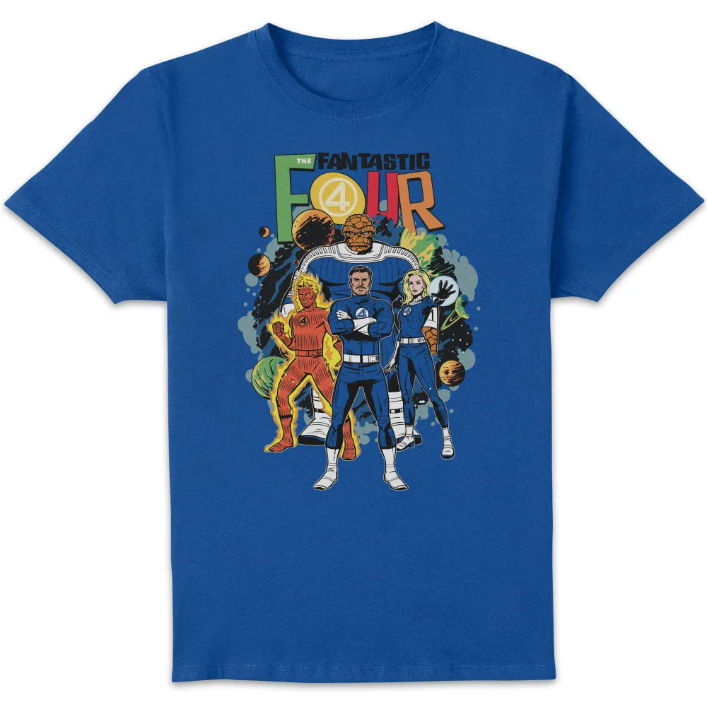 Marvel Fantastic Four Universe Unisex T-Shirt - Blue - L Image 1