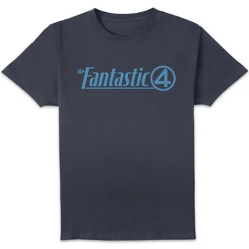 Marvel Fantastic Four Core Logo Unisex T-Shirt - Navy