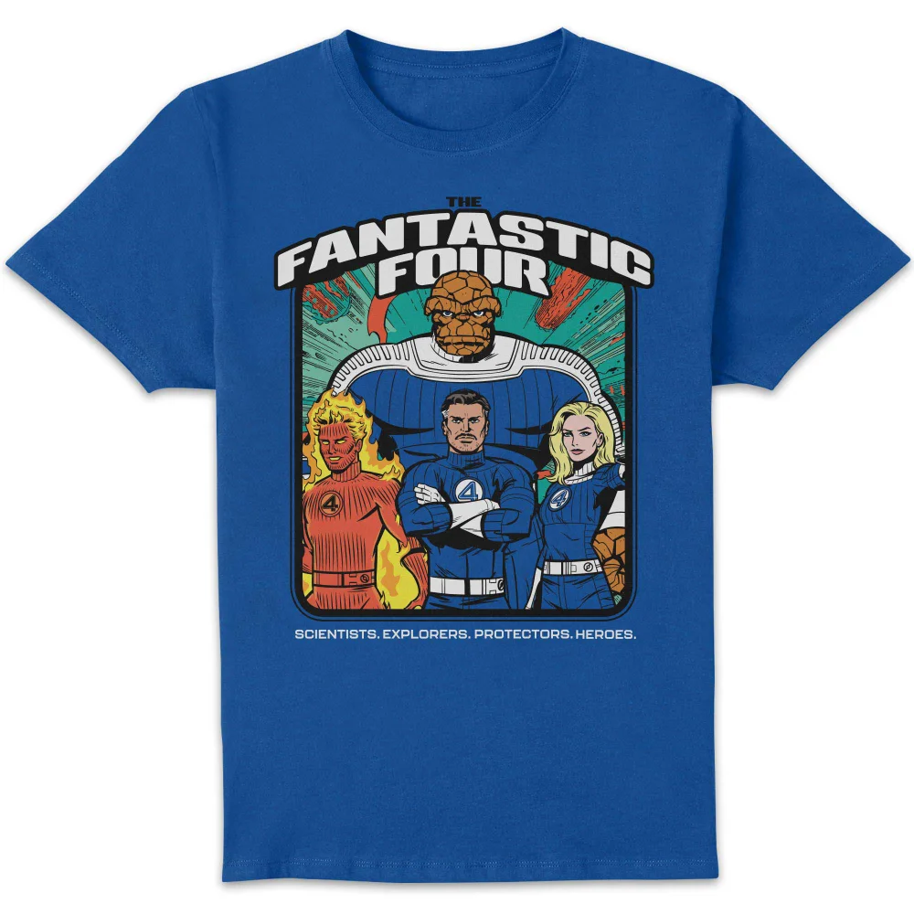Marvel Fantastic Four Framed Group Image Unisex T-Shirt - Blue - S Image 1