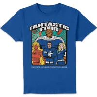 Marvel Fantastic Four Framed Group Image Unisex T-Shirt - Blue - undefined undefined